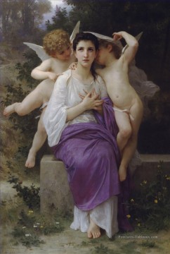 William Adolphe Bouguereau œuvres - Leveil du coeur réalisme ange William Adolphe Bouguereau